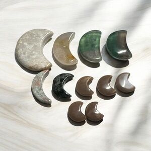 Moon Shape Stones, (sold as Bundle)